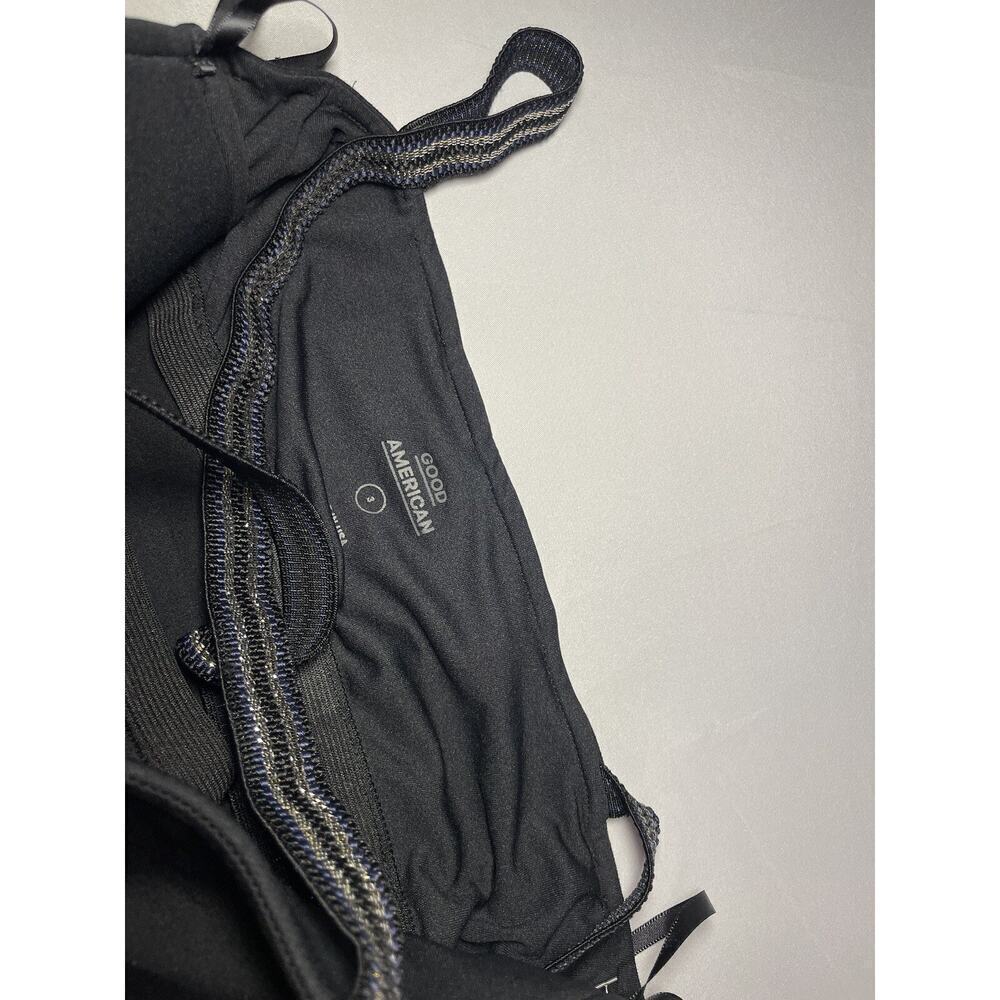 Good American Good Body Cross Back Bodysuit 3 Large Tank Top Sparkle Strap $150 - Picture 8 of 14